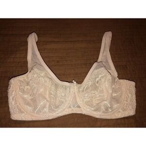 Cabernet Off White Beige Lace Underwire Bra Size‎ 32C Style Y72BN016